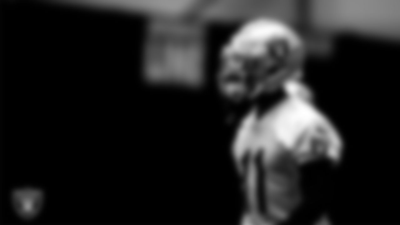 Las Vegas Raiders wide receiver Henry Ruggs III (11) during practice.
