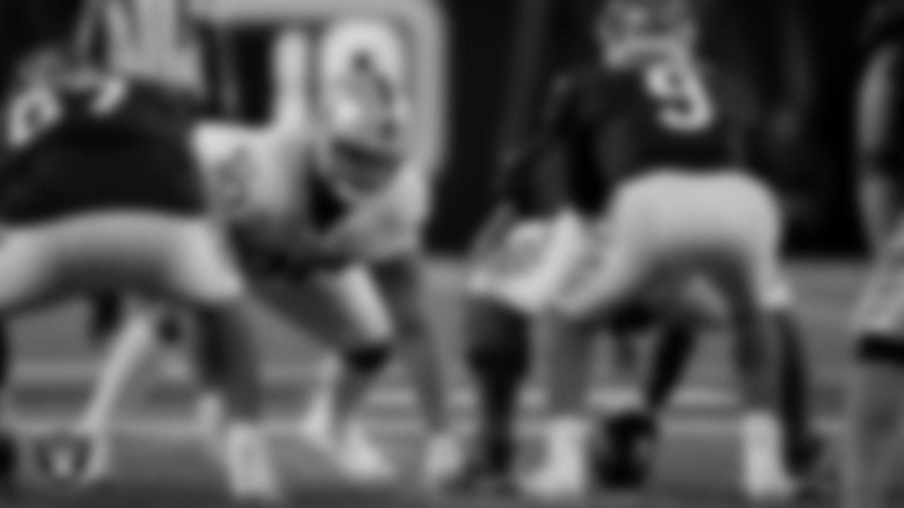 Las Vegas Raiders defensive tackle Johnathan Hankins (90) during the postseason away game against the Cincinnati Bengals.