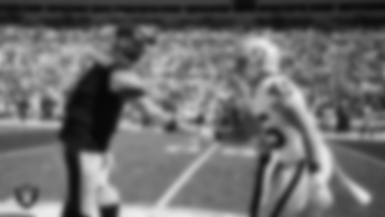 Las Vegas Raiders fullback Alec Ingold (45) during the coin toss before the regular season away game against the Pittsburgh Steelers.