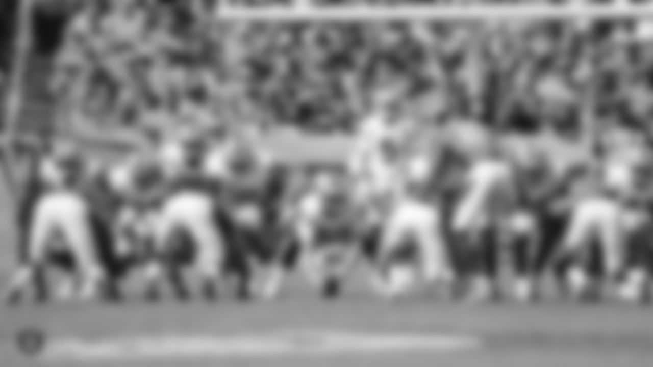 Raiders special teams line up during the Oakland Raiders regular season game against the Broncos in Week 2 at Broncos Stadium at Mile High, Sunday, September 16, 2018, in Denver, Colorado.