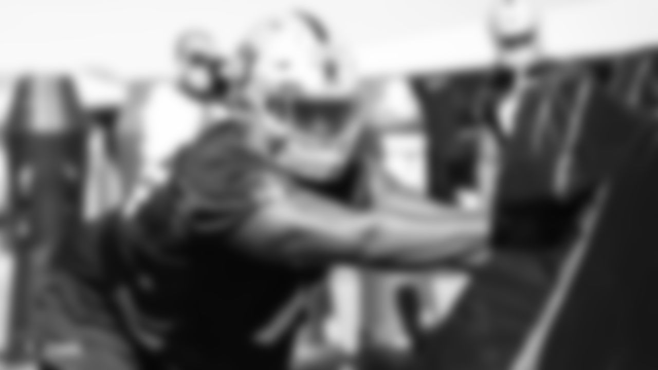 Oakland Raiders defensive tackle Maurice Hurst (73) on the field for practice at 2018 Pre-Training Camp at The Oakland Raiders Napa Valley Training Complex, Wednesday, July 25, 2018, in Napa, California.