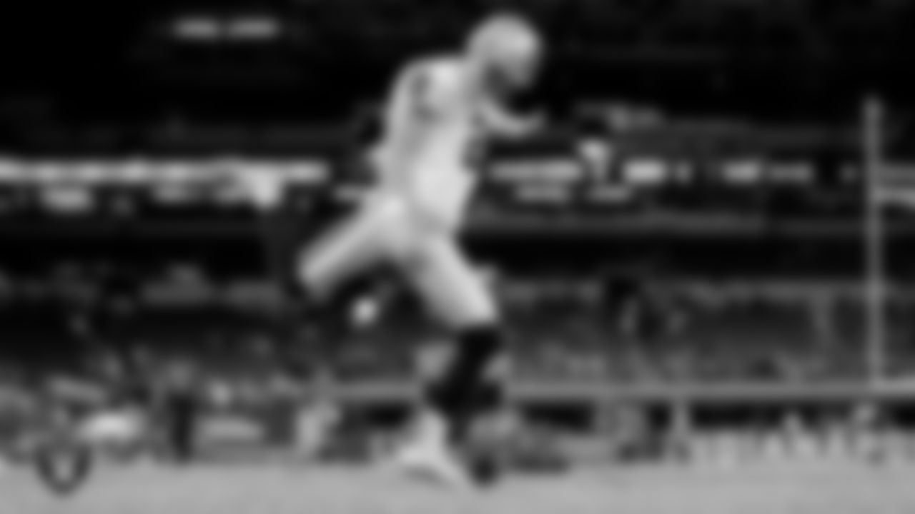Las Vegas Raiders kicker Daniel Carlson (2) warming up before the regular season away game against the Indianapolis Colts.