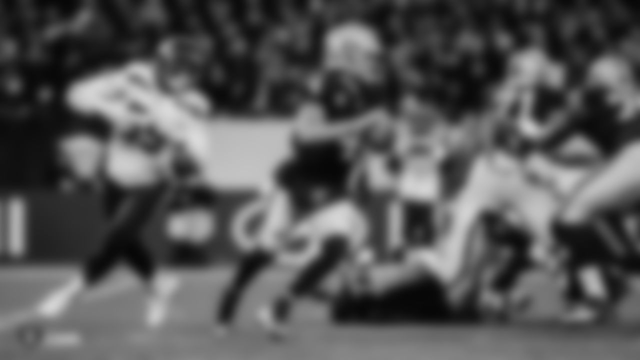 Oakland Raiders regular season game against the Seattle Seahawks at Oakland-Alameda County Coliseum on October 14th, 2018, in London, United Kingdom. The Oakland Raiders lost 27-3.