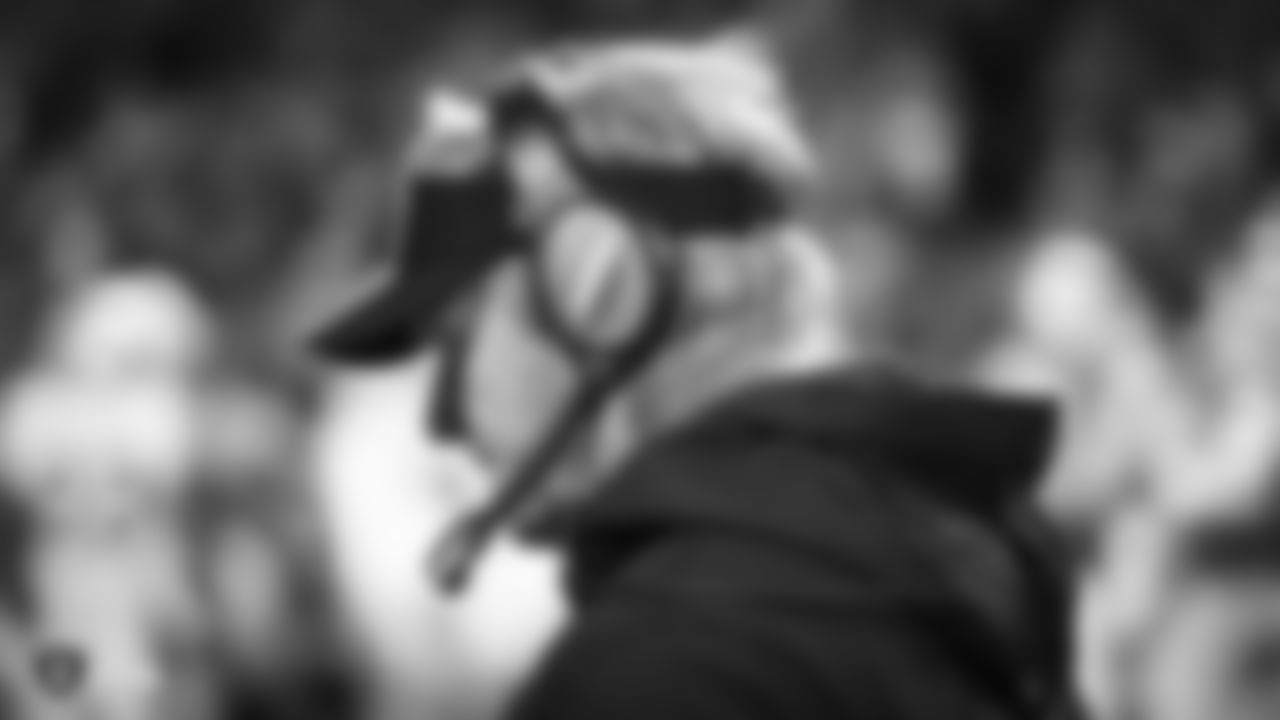 Oakland Raiders head coach Jon Gruden during the Oakland Raiders regular season game against the Kansas City Chiefs at Arrowhead Stadium, Sunday, December 30, 2018, in Kansas City, Missouri. The Oakland Raiders lost 35-3.