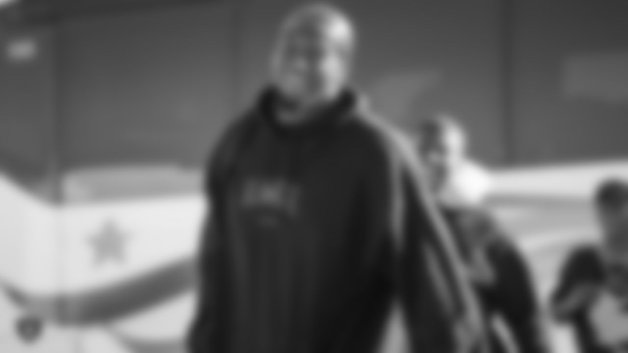 Raiders defensive end Clelin Ferrell (96) departs for the game against the New York Jets.
