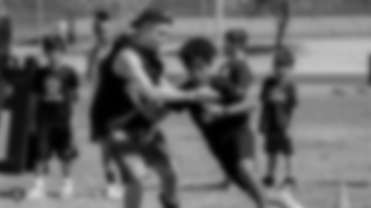 The Raiders partner with USA Football to host a Heads-Up Football Clinic for youth coaches of Southern Nevada, at Spring Valley High School, Saturday, July 13, 2019, in Las Vegas, Nevada.