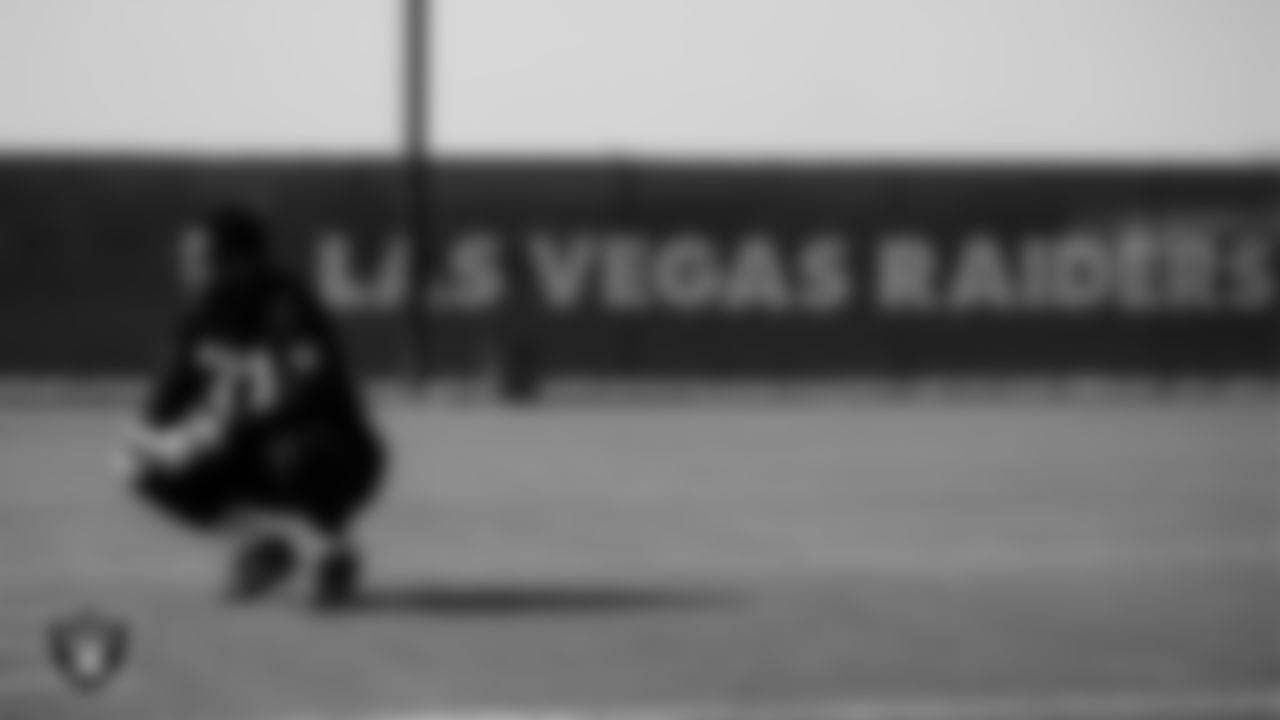 Las Vegas Raiders running back Lynn Bowden Jr. (33) on the field for a walk through at 2020 Training Camp.