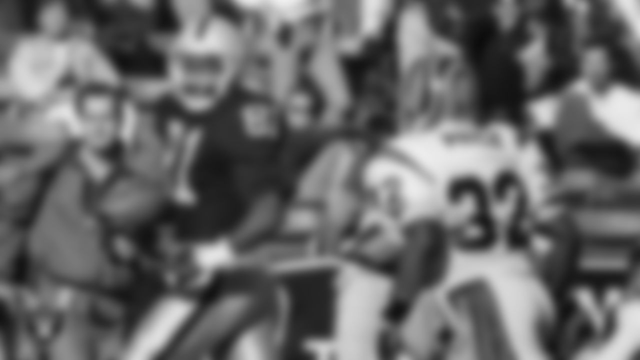The Raiders selected Tim Brown in the 1st round of the 1988 NFL Draft. Brown played in 240 games with 198 starts recording 1,070 passes for 14,734 yards and 99 TDs. He also returned 320 punts for 3,272 yards and three touchdowns and returned 49 kickoffs for 1,235 yards and one TD. He was selected to play in nine Pro Bowls and enshrined in the Pro Football Hall of Fame in 2015.