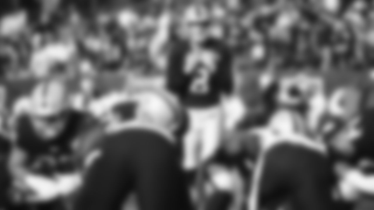 The Raiders during the regular season game against the Jacksonville Jaguars at the Oakland-Alameda County Coliseum.