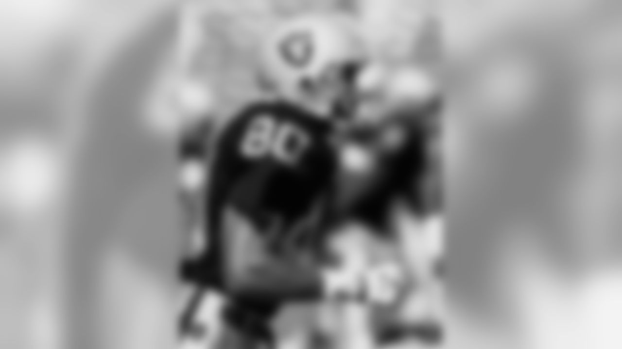 James Lofton played for the Raiders from 1987-88, starting 28 games and catching 69 passes for 1,429 yards and five TDs. He was inducted into the Pro Football Hall of Fame in 2003. Lofton also spent 2008 as the Raiders wide receivers coach.