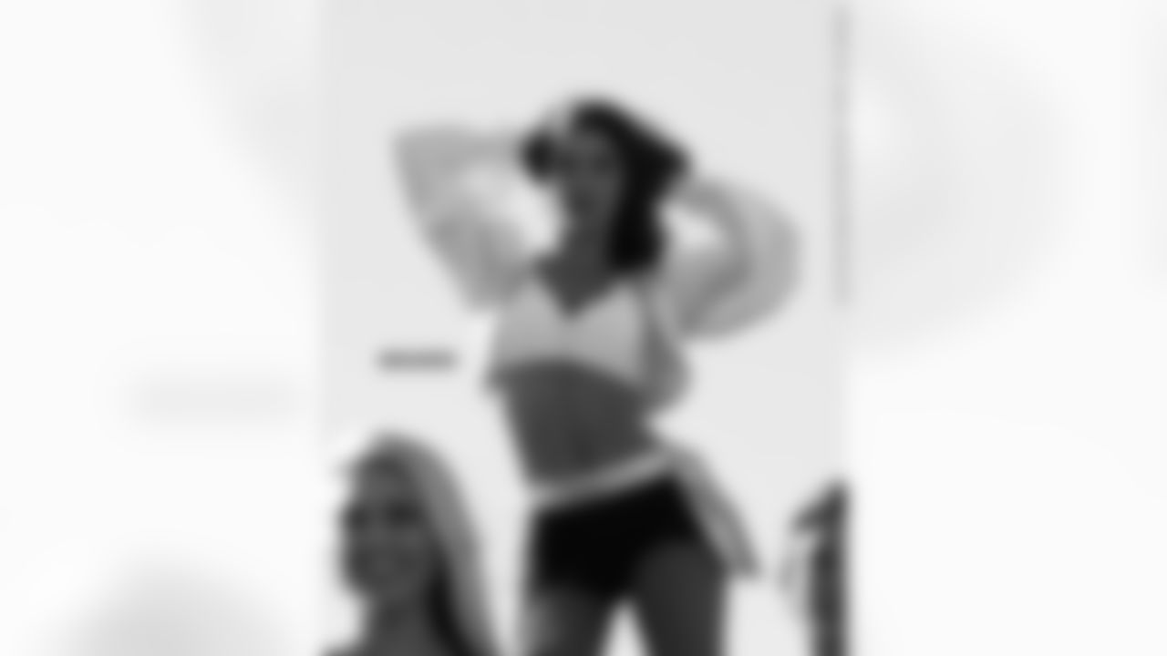 Raiderette Michelle in the team photo shoot.