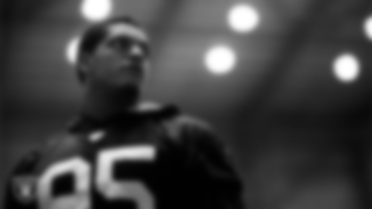 Las Vegas Raiders defensive end Isaac Rochell (95) during practice at Intermountain Healthcare Performance Center.