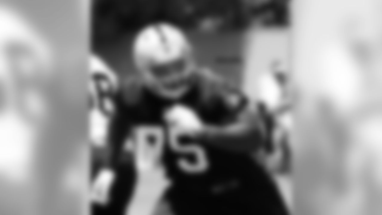 DE Shelby Harris was selected by the Raiders in the 7th round (235th overall) of the 2014 NFL Draft out of Illinois State. He played in 33 games with 27 starts and totaled 173 tackles (72 solo), 14 sacks, and four fumble recoveries.