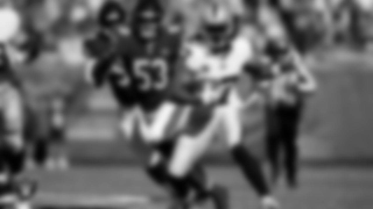 Las Vegas Raiders wide receiver Davante Adams (17) during the regular season away game against the Chicago Bears at Soldier Field.