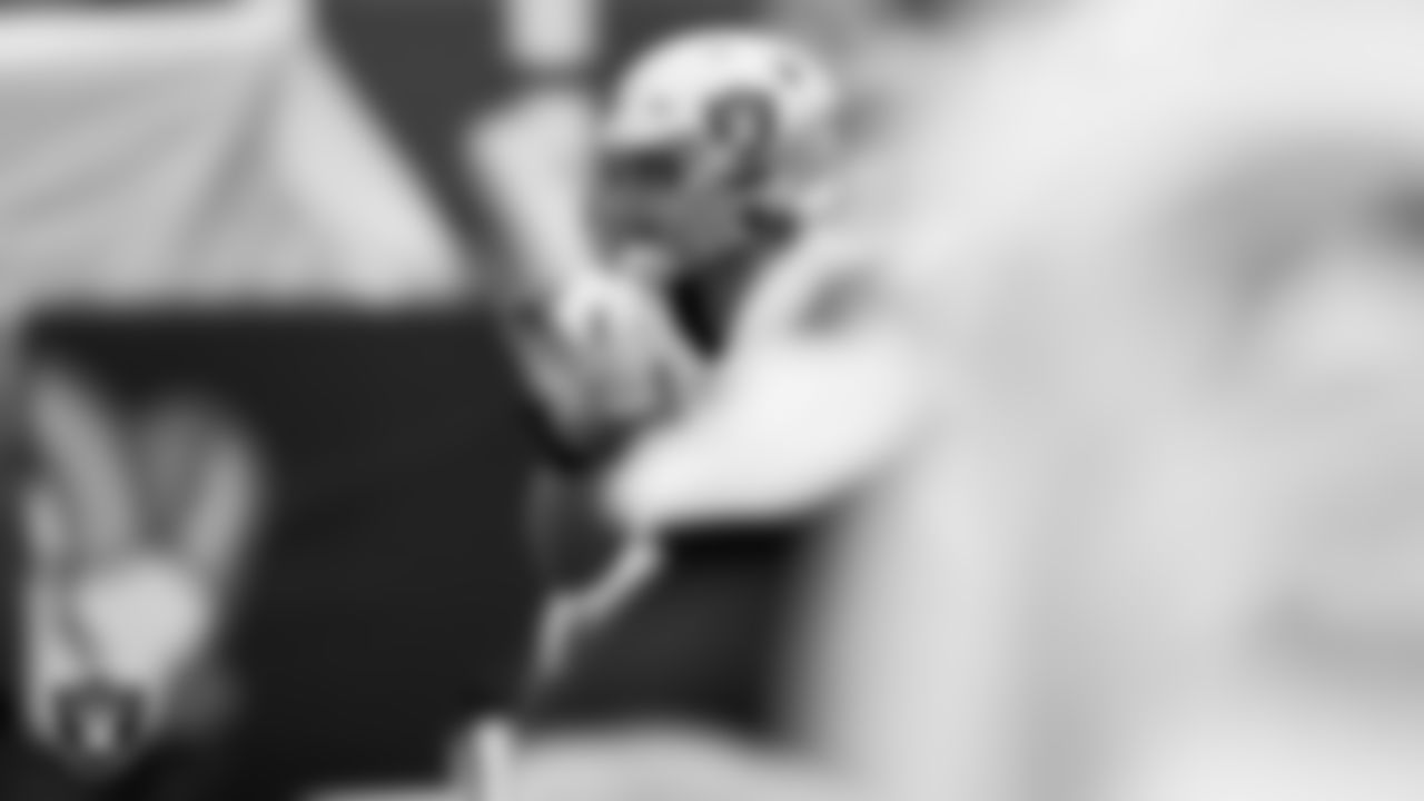 Las Vegas Raiders fullback Alec Ingold (45) on the field for a joint practice with the Los Angeles Rams at 2021 Training Camp.