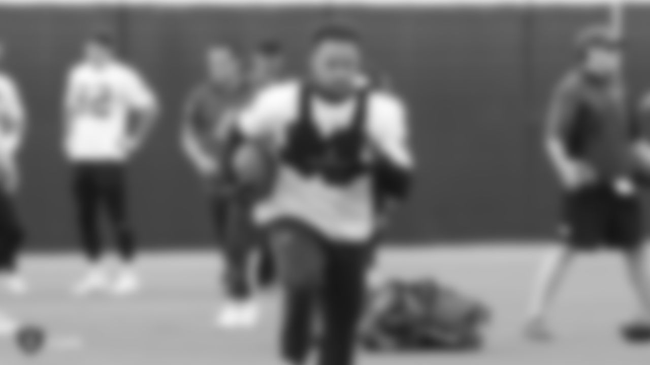 Raiders wide receiver Marcell Ateman (88) at a workout during phase two of the offseason program at the Raiders Practice Facility in Alameda, Calif.
