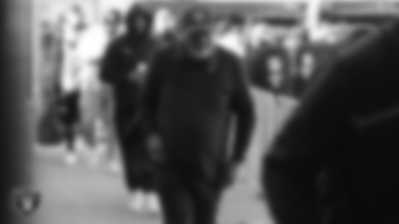 Las Vegas Raiders coaching assistant George Atkinson arrives to the regular season away game against the Kansas City Chiefs at Arrowhead Stadium.