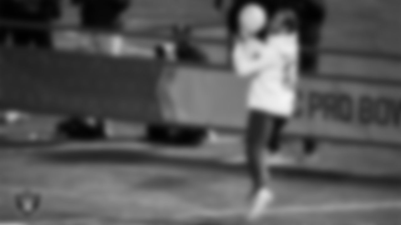 Las Vegas Raiders wide receiver Hunter Renfrow (13) participates in the NFL Pro Bowl Skills Challenge at the 2022 Pro Bowl.