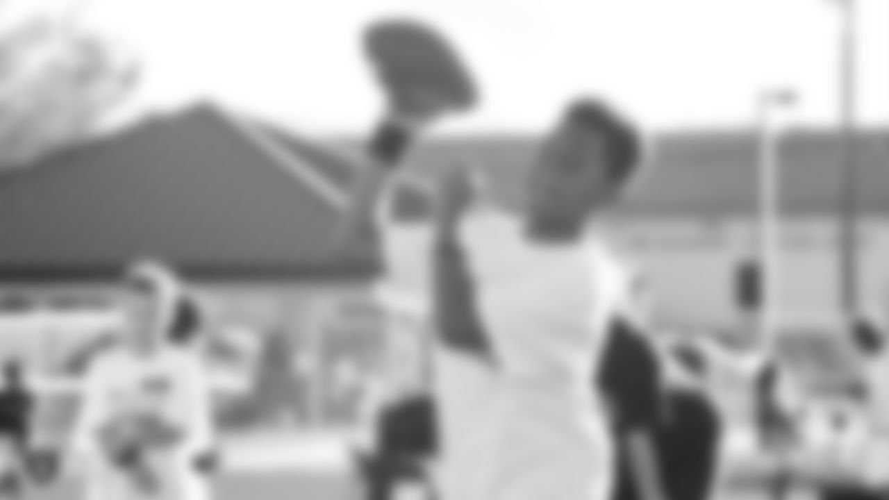 The Raiders host a Gatorade Junior Training Camp, a grassroots football clinic, for athletes from the Southern Nevada Youth Sports Association at Pearson Community Center in North Las Vegas, Nev.