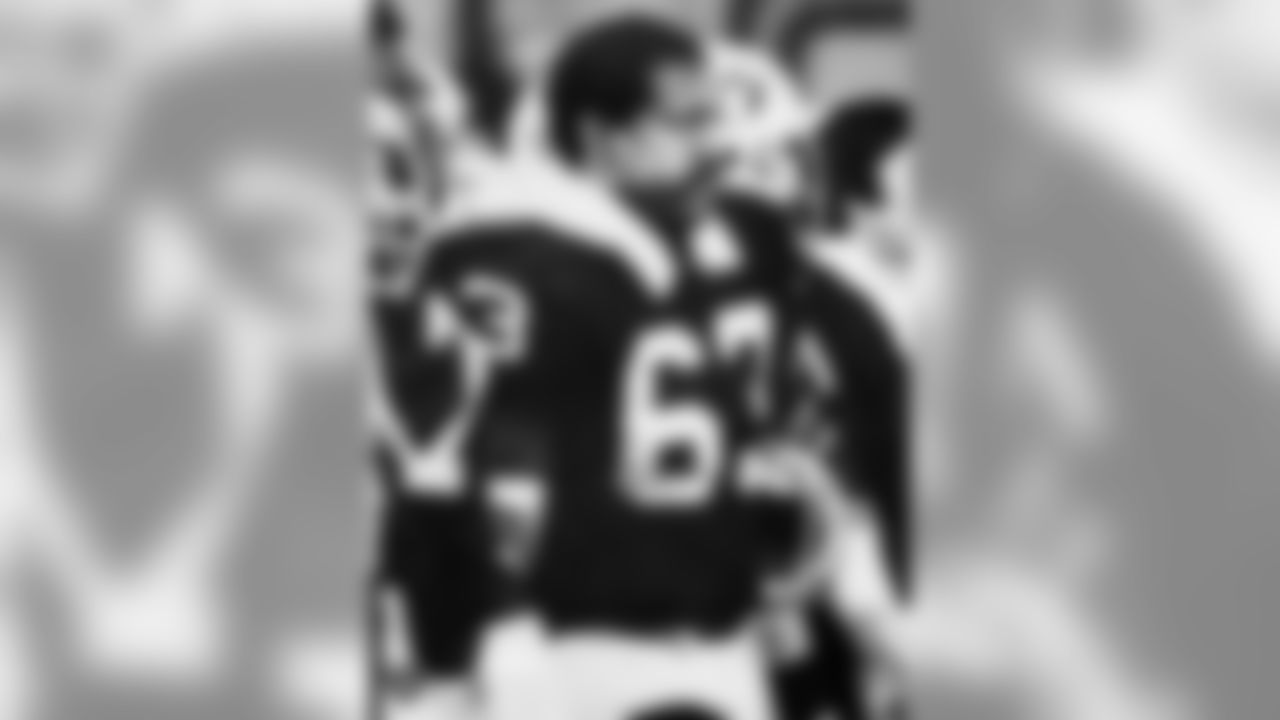 Gene Upshaw was selected by the Raiders in the 1st round of the 1967 NFL Draft out of Texas A&I. He was inducted into the Pro Football Hall of Fame in 1987 after playing in 217 regular-season games with 207 starts, 24 playoff games and three Super Bowls (II, XI, XV). Upshaw was named to seven All-Star Games/Pro Bowls and named 1st Team All-Pro five times.