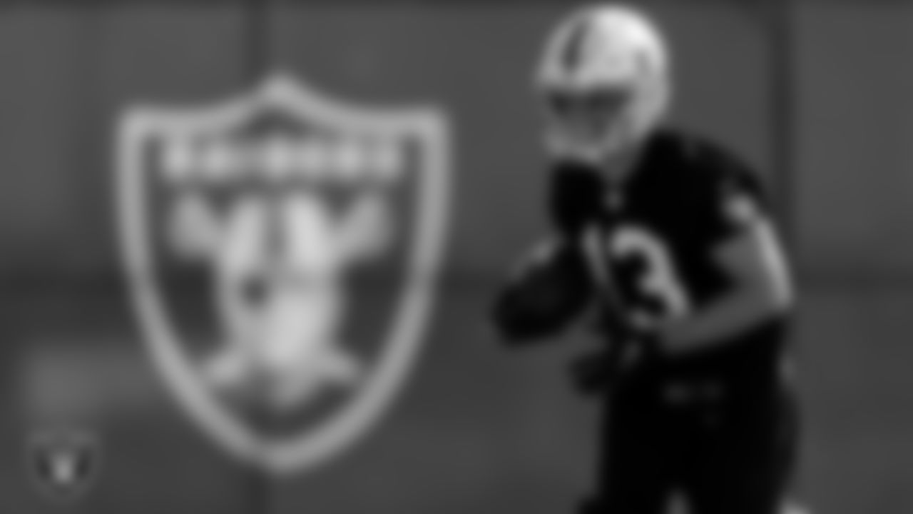 Las Vegas Raiders wide receiver Hunter Renfrow (13) during practice at Intermountain Healthcare Performance Center.