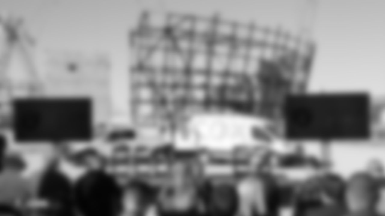 Cox Communications announces that they will be a founding partner of Las Vegas Stadium, the future home of the Raiders, at Las Vegas Stadium, on Thursday, February 28, 2019, in Las Vegas, Nev.