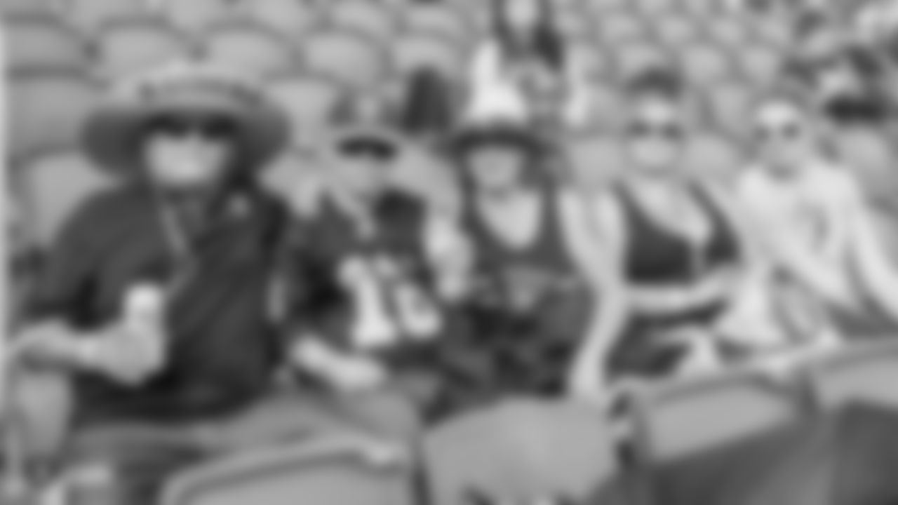 Raiders fans enjoy the FOX5 Las Vegas Watch Party during a preseason game against the Packers at Downtown Las Vegas Events Center, Friday, August 24, 2018, in Las Vegas, Nevada.