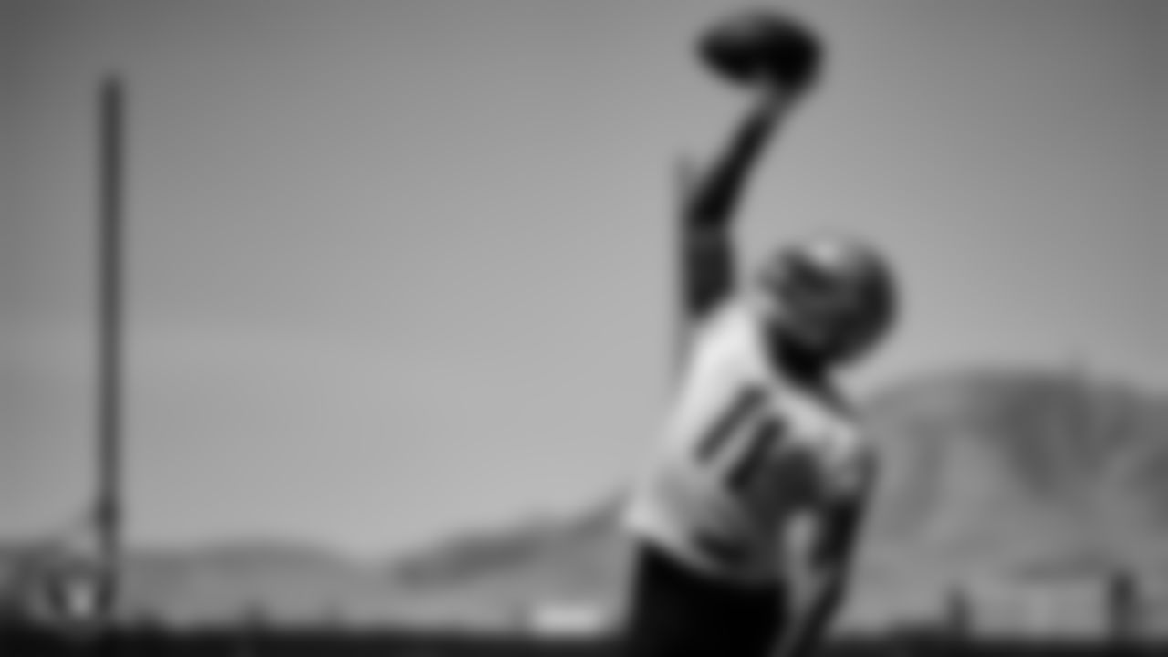 Las Vegas Raiders wide receiver Henry Ruggs III (11) at an Organized Team Activity (OTA).