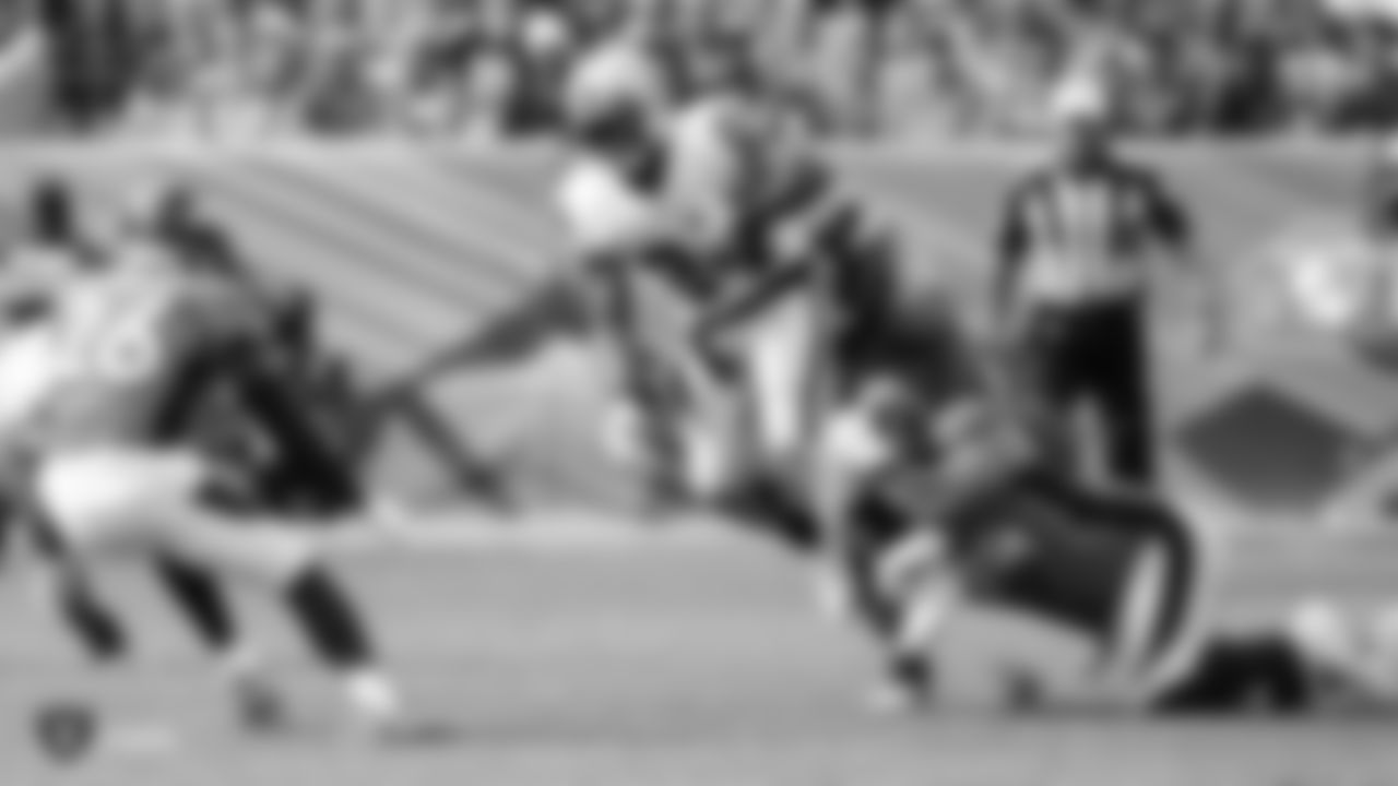 The Oakland Raiders regular season game against the Denver Broncos at Mile High Stadium, Sunday, September 16, 2018, in Denver, Colorado.