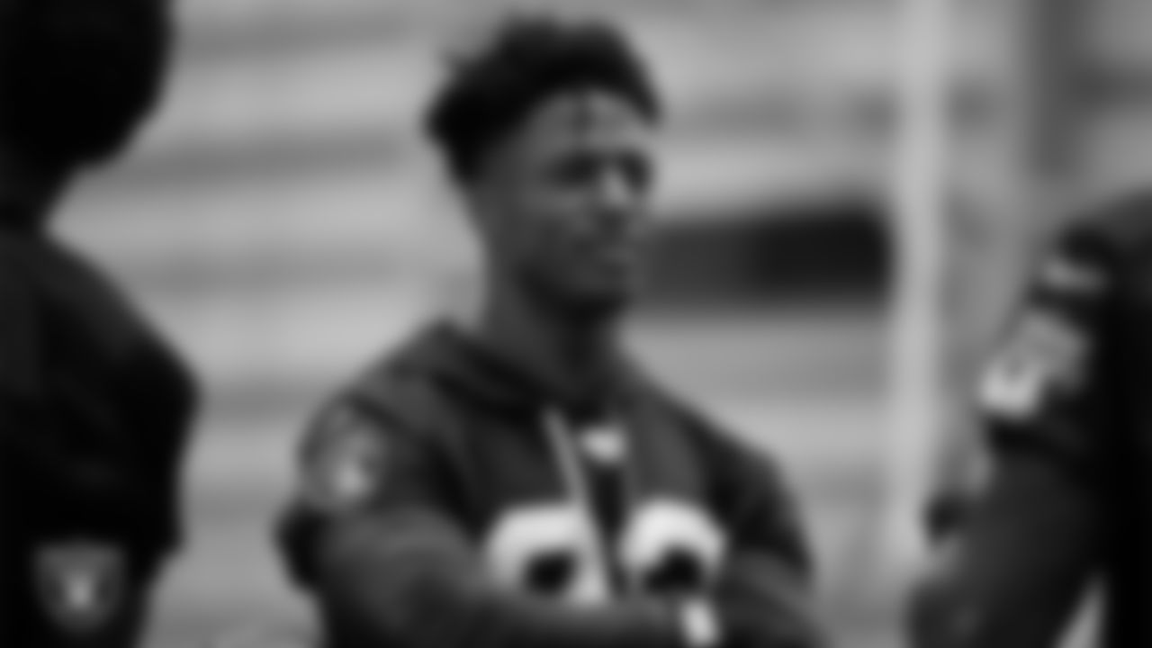 Las Vegas Raiders running back Kenyan Drake (23) during practice at Intermountain Healthcare Performance Center.