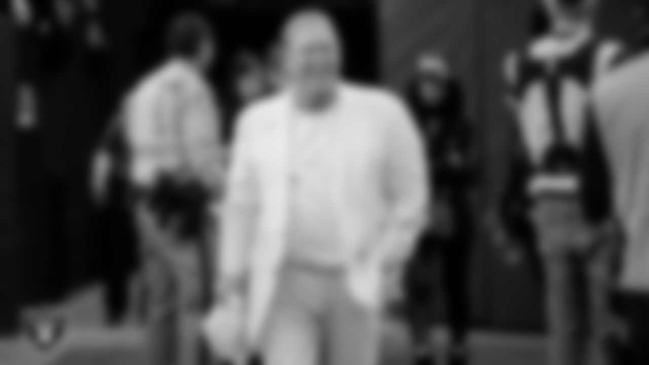 Las Vegas Raiders Owner Mark Davis before the regular season home game against the San Francisco 49ers at Allegiant Stadium.