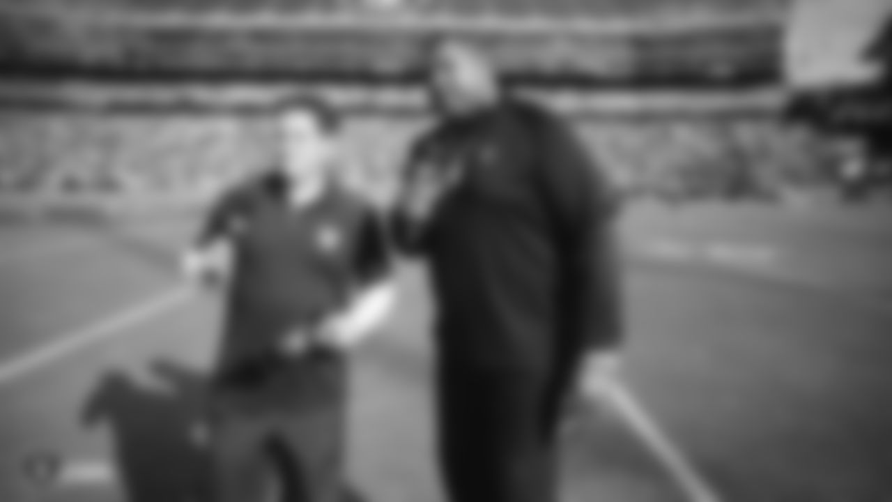 Raiders alumnus and radio broadcaster Lincoln Kennedy, and sideline announcer Chris Townsend give their Keys to the Game before the Raiders regular season game against the Tennessee Titans.