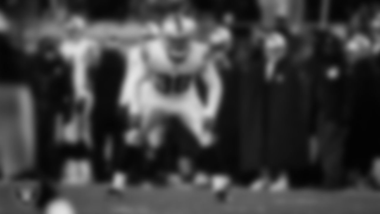Las Vegas Raiders running back Brittain Brown (38) lines up before the kickoff during the regular season away game against the Pittsburgh Steelers at Acrisure Stadium.