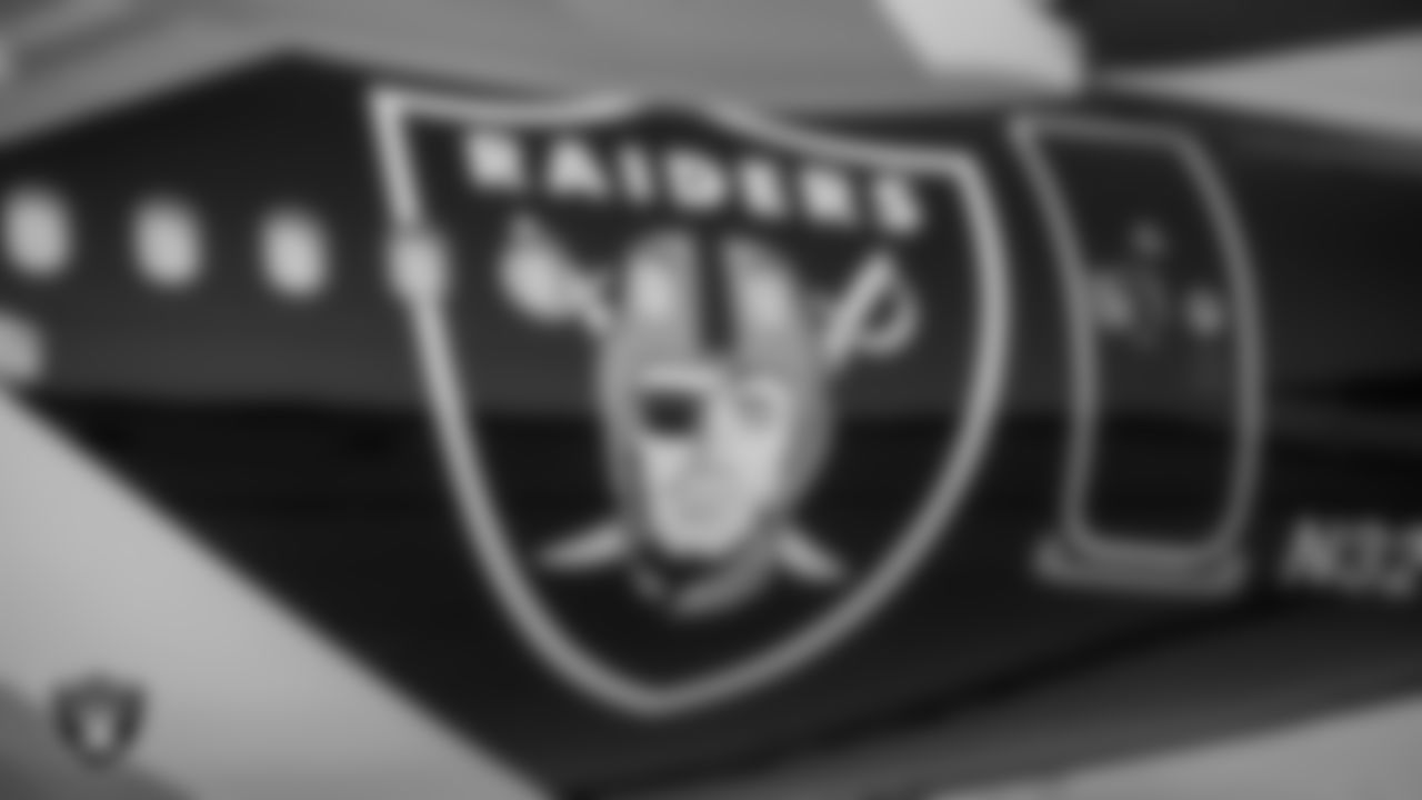 A look at the Las Vegas Raiders themed Allegiant Air airplane during the unveiling.