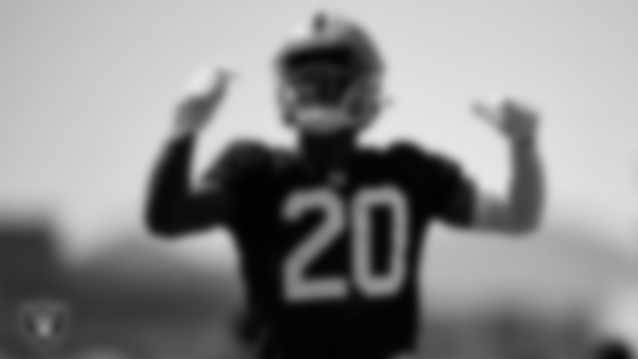 Las Vegas Raiders cornerback Darius Phillips (20) during Day Three of 2022 Veteran Minicamp.