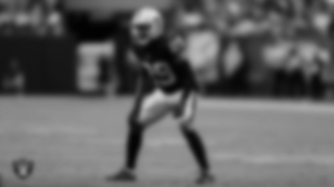Las Vegas Raiders cornerback Casey Hayward Jr. (29) during the regular season home game against the Chicago Bears.