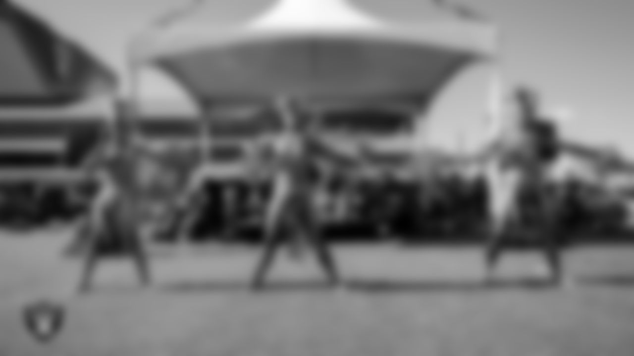 Members of Pupu 'Ori Te Nati perform during the P.A.C.E. kickoff event at Las Vegas Raiders Headquarters, Thursday, May 18, 2023, in Henderson, Nev.