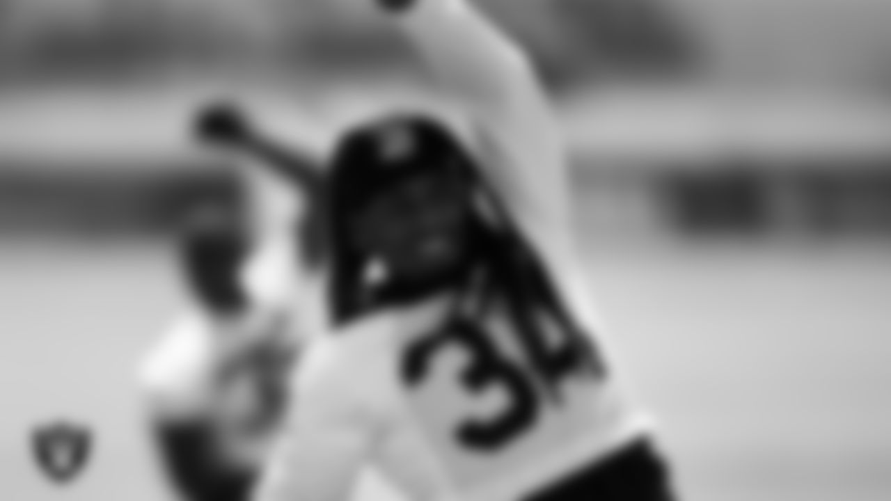 Las Vegas Raiders running back Brandon Bolden (34) during Mandatory Minicamp.