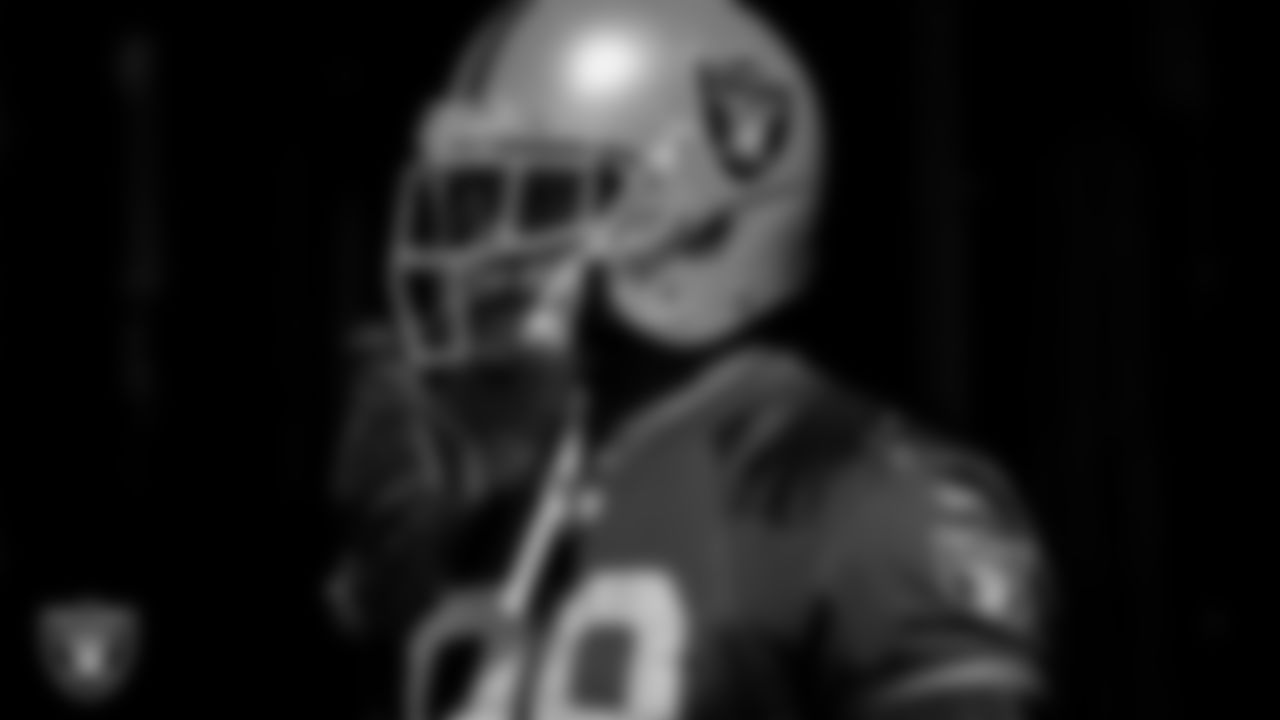 Las Vegas Raiders defensive end Clelin Ferrell (99) during practice at Intermountain Healthcare Performance Center.