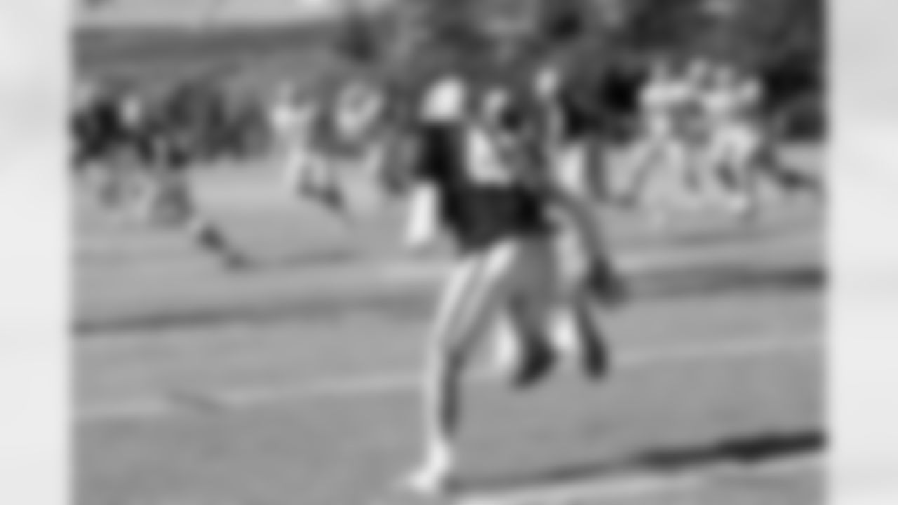 S Jerome Boyd has a pick off a throw by RB Darren McFadden.