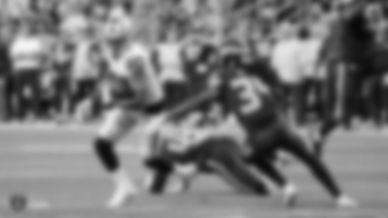 The Oakland Raiders preseason game against the Seattle Seahawks at CenturyLink Field, Thursday, August 30, 2018, in Seattle, Washington.
