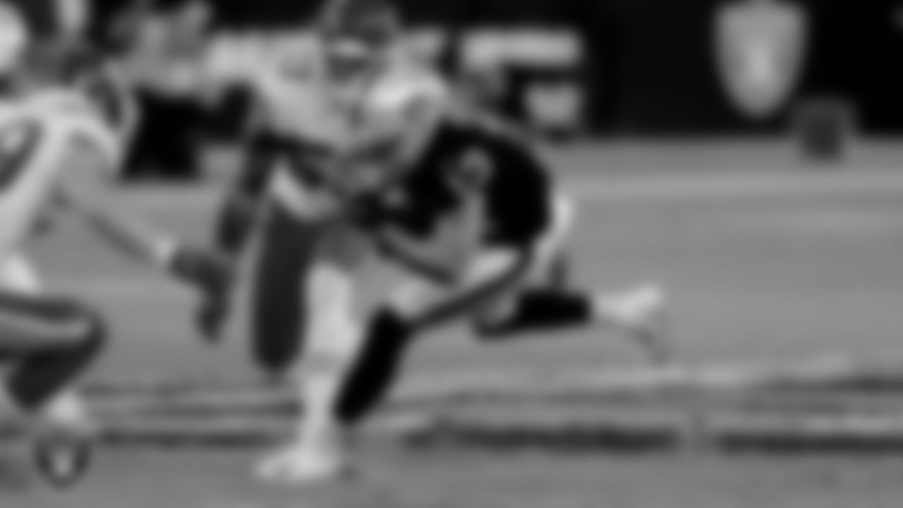 Las Vegas Raiders wide receiver Hunter Renfrow (13) during the regular season game against the Kansas City Chiefs at Allegiant Stadium.