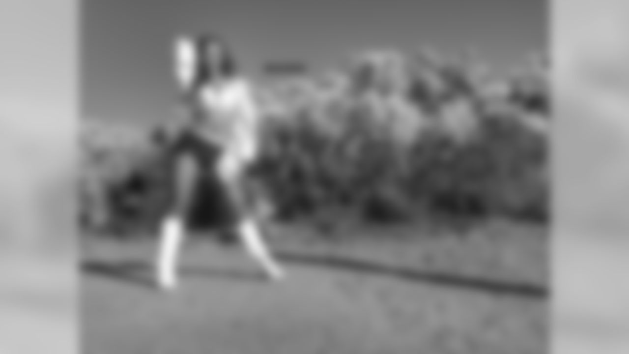 Raiderette Michelle poses at the PBC photo shoot.