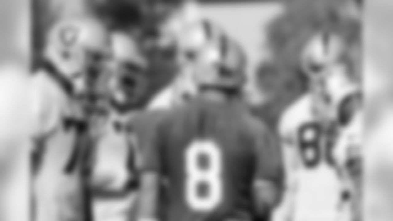 Rookie QB Tyler Wilson commands the huddle