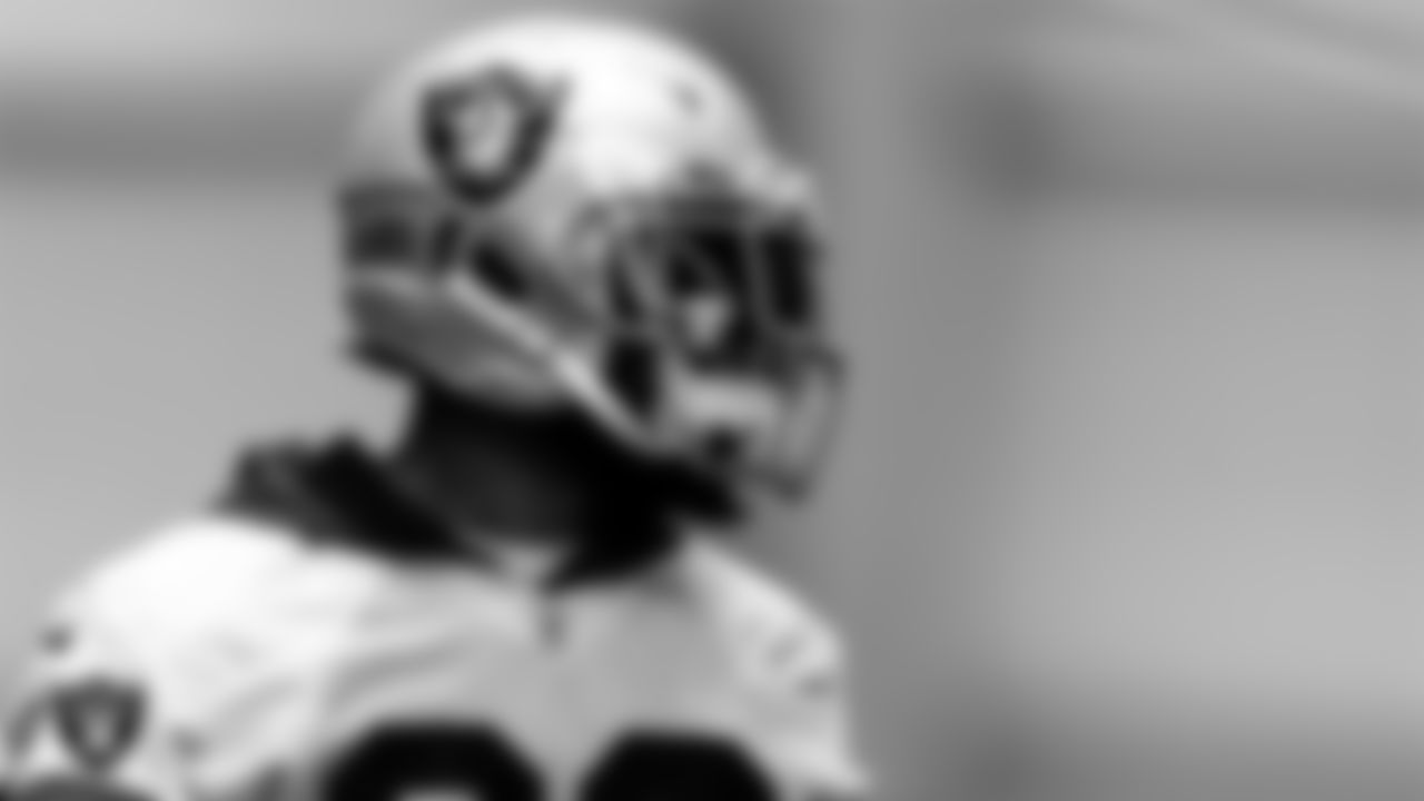 Las Vegas Raiders cornerback Keisean Nixon (22) during practice.