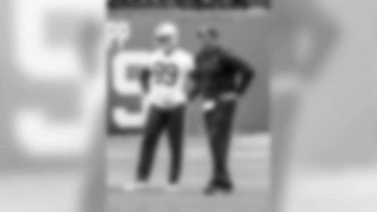 WR Amari Cooper and RBs coach Bernie Parmalee