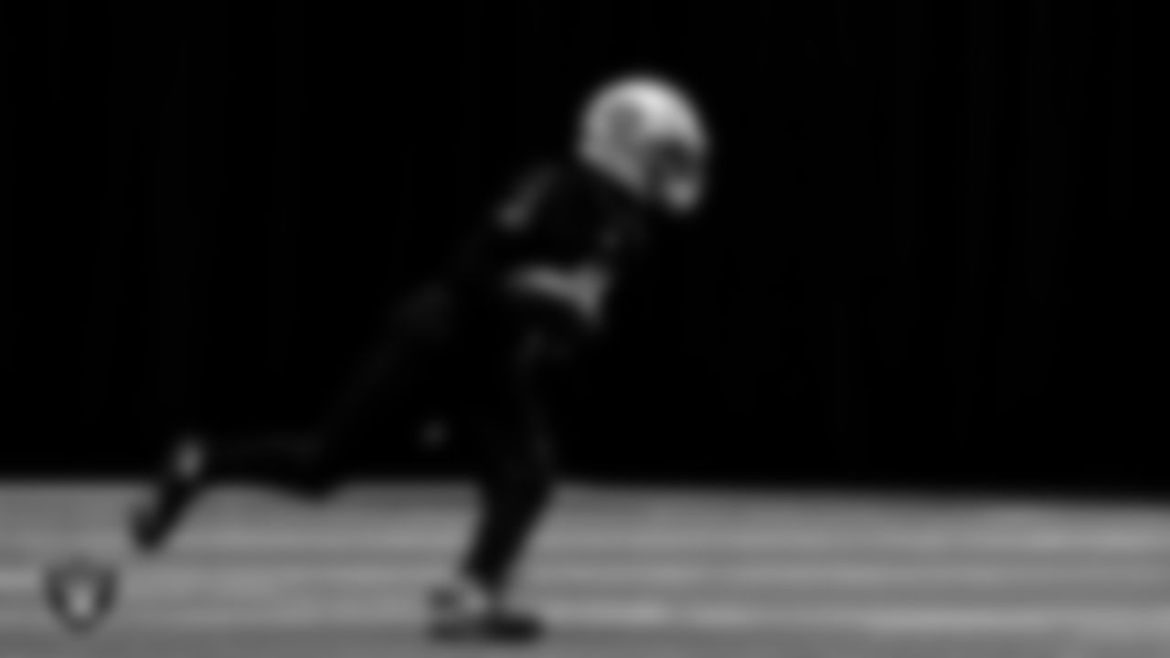Las Vegas Raiders wide receiver Henry Ruggs III (11) during practice.