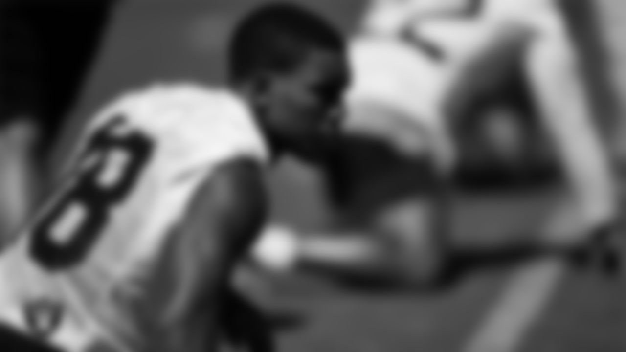 Las Vegas Raiders wide receiver Jordan Veasy (18) during Mandatory Minicamp.