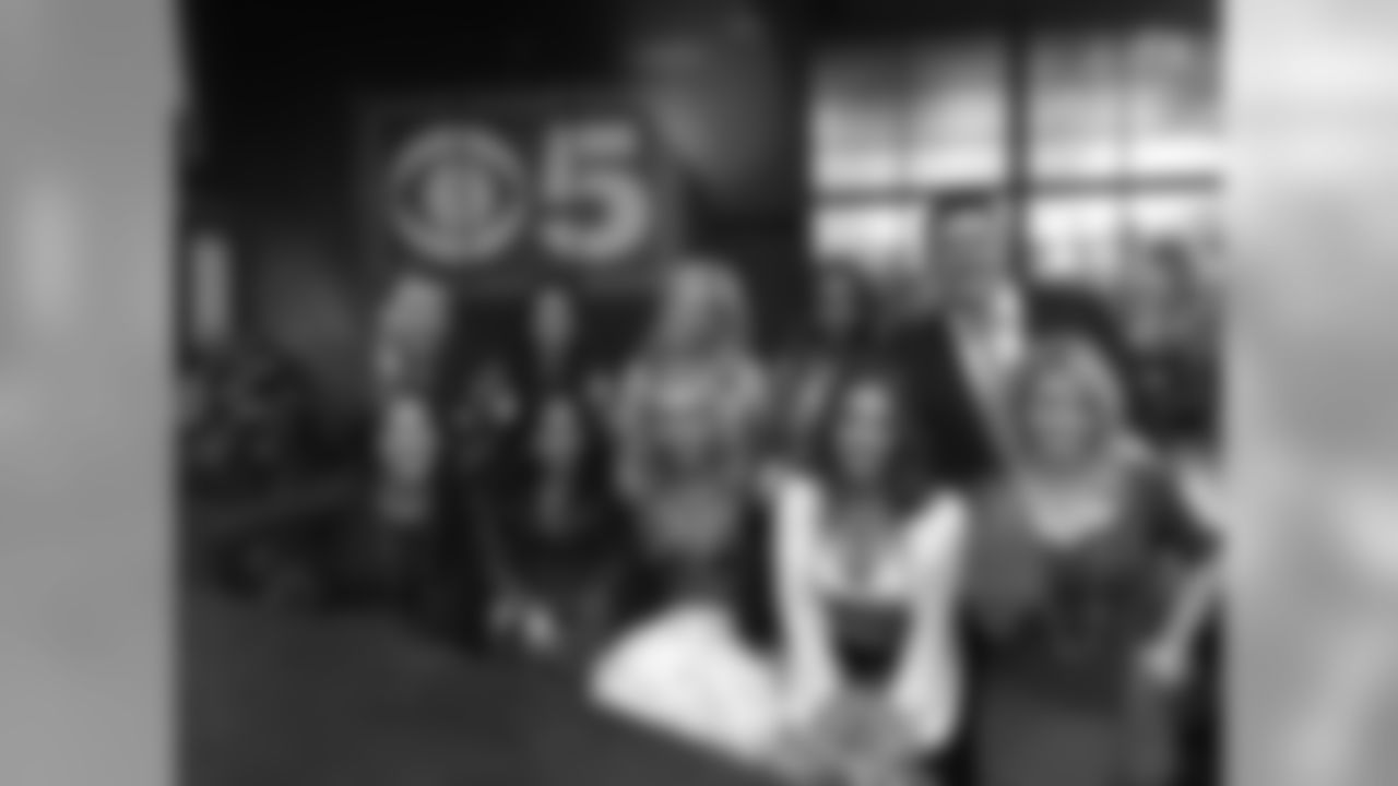 Raiderette Michelle and her line participated in a CBS 5 broadcast.