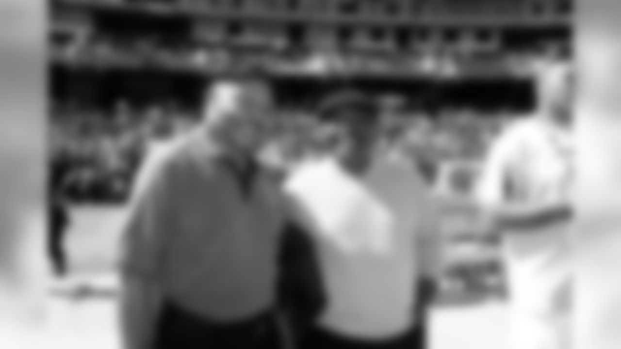 Raiders Legend Clem Daniels and Hall of Fame baseball player Joe Morgan.